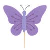 Purple butterfly stick