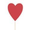 Decorative heart stick with pink border