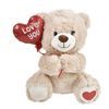Λούτρινο-Αρκουδάκι-Μπεζ-Κόκκινη-Καρδιά-Μπαλόνι