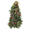 Decorated natural Christmas tree (red balls)