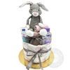 Diapercake with plush teddy bear