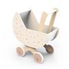 Wooden Baby Cart with Flowers & White Bunny