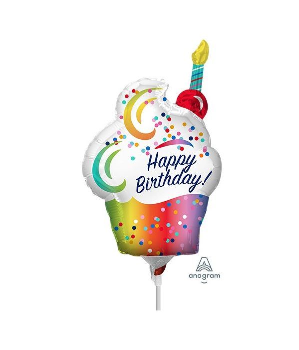 Balloon happy birthday cake 25cm