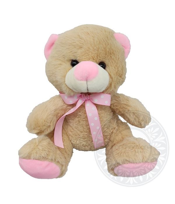 Cute teddy bear with pink colours 20cm