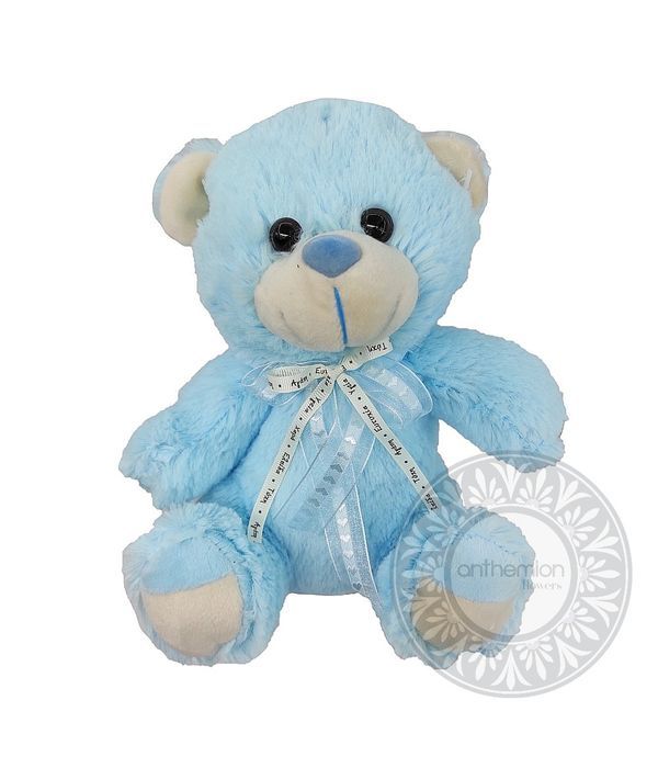 Blue teddy bear 20cm