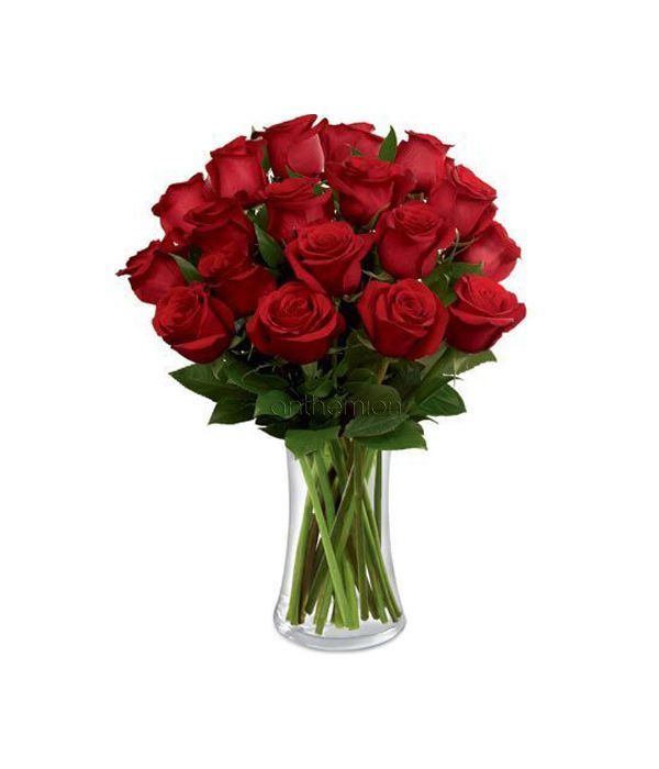 Μπουκέτο με 17 κόκκινα τριαντάφυλλα