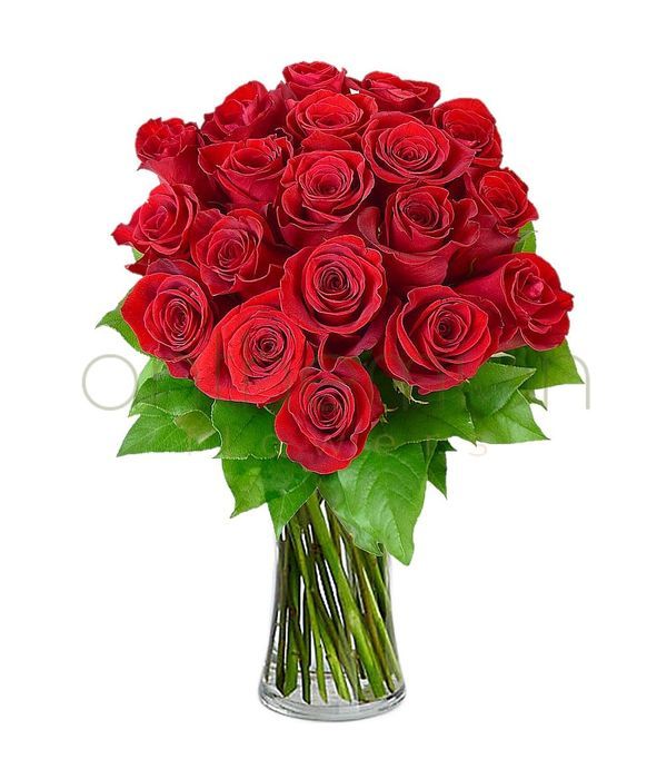 Μπουκέτο με 18 κόκκινα τριαντάφυλλα