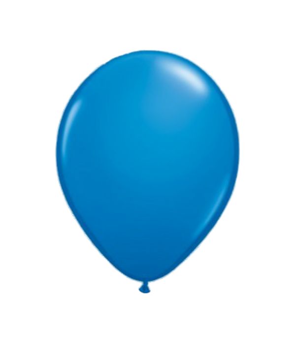 Blue latex balloon 30cm.