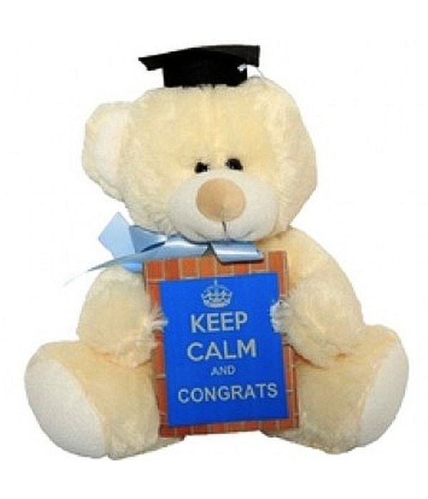Teddy bear with graduation hat 30cm