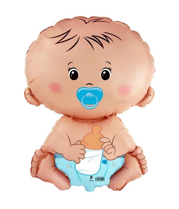 Μπαλόνι foil μωράκι σε στικ 25εκ.