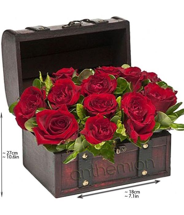 Treasure Chest of Red Roses
