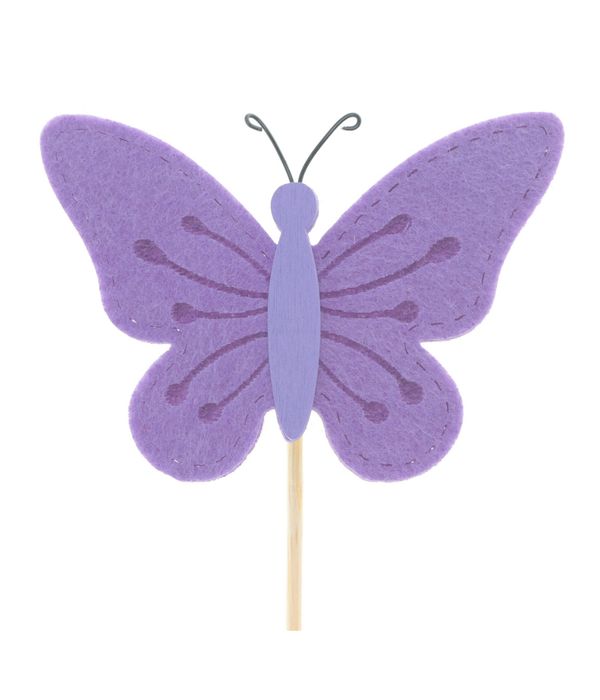 Purple butterfly stick