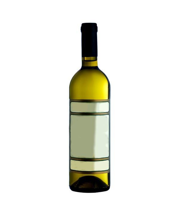 A bottle of white wine