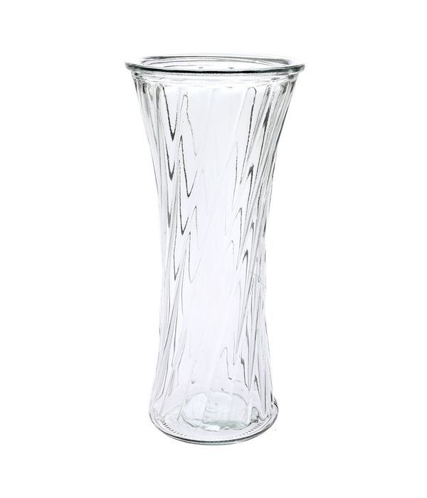 Conical glass vase