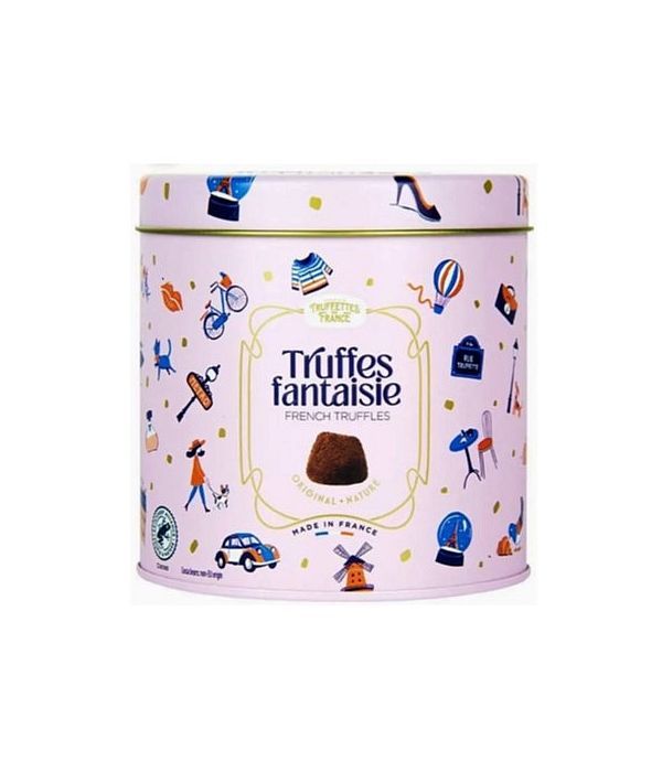 Tρουφάκια σοκολάτας σε ροζ μεταλλικό δοχείο 250gr