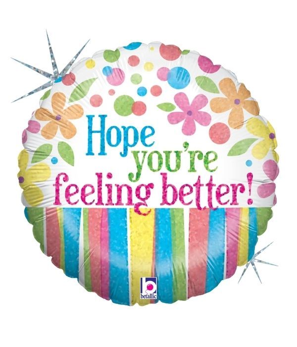 Μπαλόνι foil 25εκ. ''Hope you're feeling better''