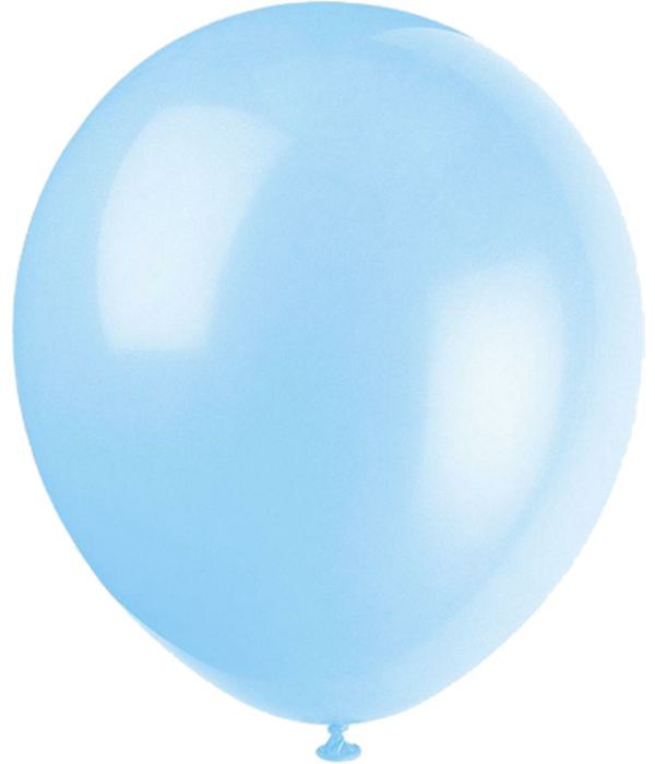 Light blue latex balloon 30cm.