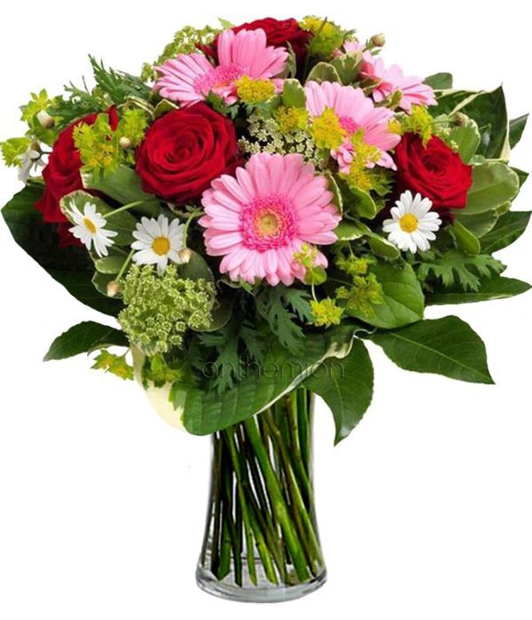 Magical Bouquet with gerberas and roses