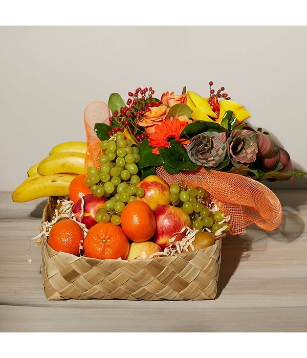 Fruit Box with flowers