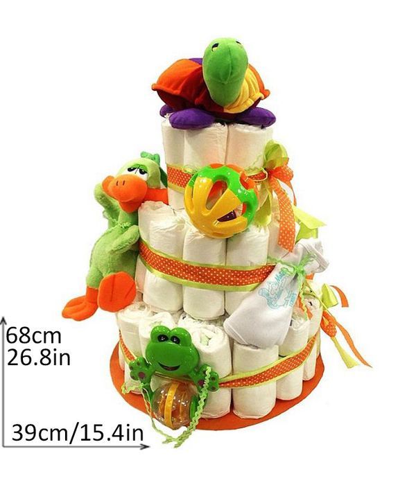 Diapercake για νεογέννητο μωράκι