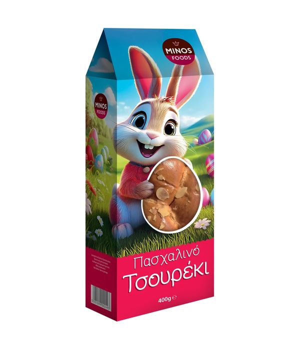 Tσουρέκι Πασχαλινό Κουτί Λαγός 400gr