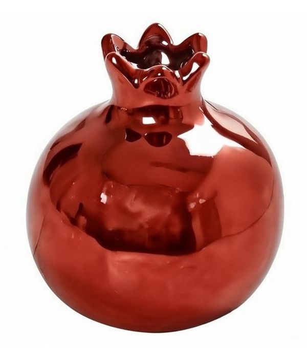 CERAMIC SMALL POMEGRANATE. RED 5 X 5 X 5 CM.