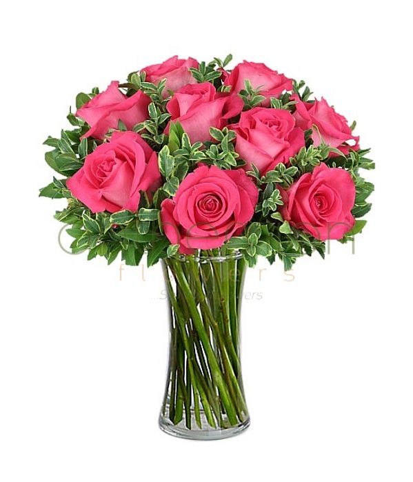 Absolute harmony with pink roses