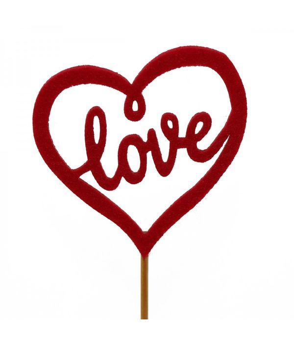 Διακοσμητικό στικ καρδιά love