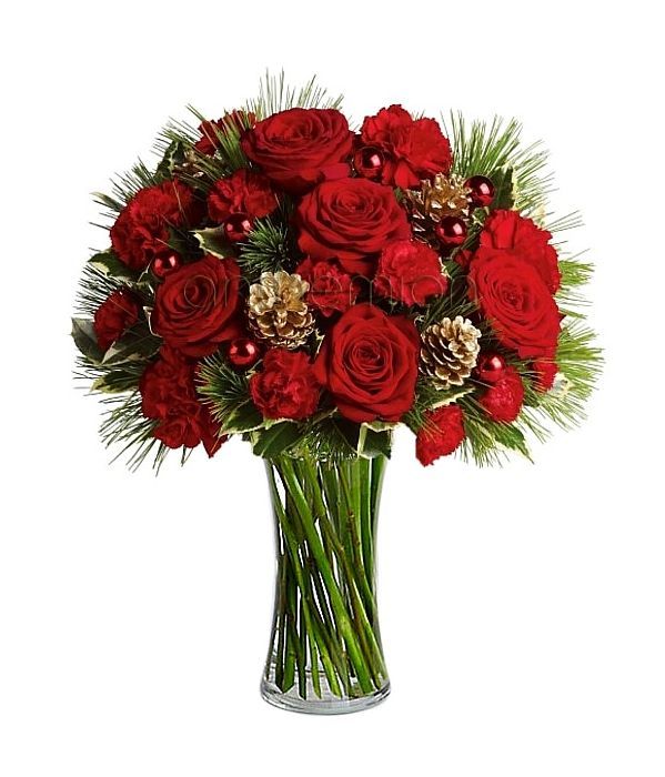 Red Christmas bouquet