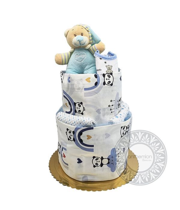 Diaper Cake for the cute baby boy