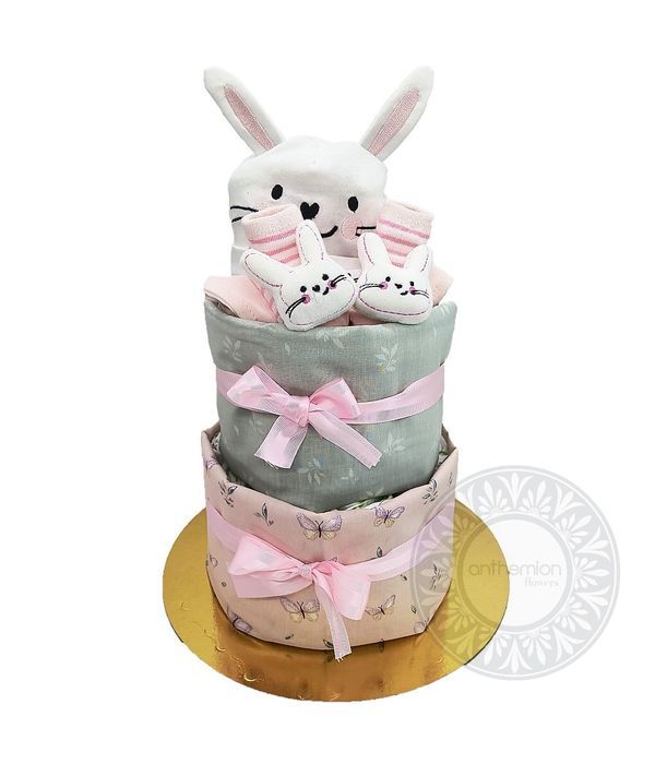 Diaper cake Bear Pink