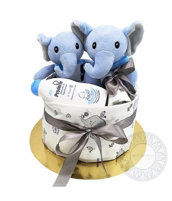 Diaper Cake "Oh Baby" Blue