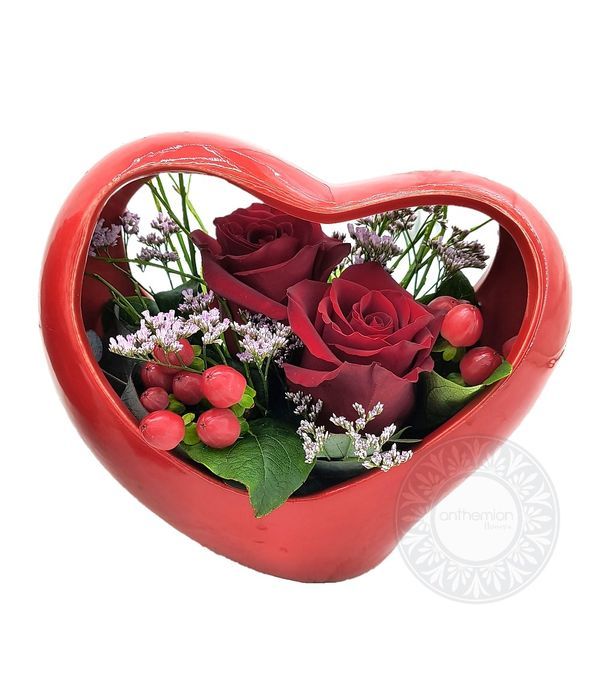 Κεραμική καρδιά για ερωτευμένους