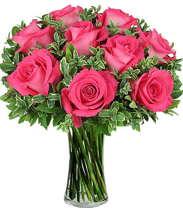Ροζ μπουκέτο τριαντάφυλλων