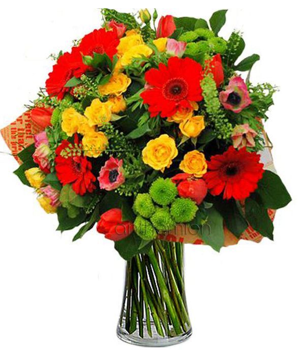 Colorful Mixed Flowers Bouquet