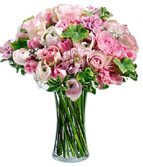Bouquet in pastel shades