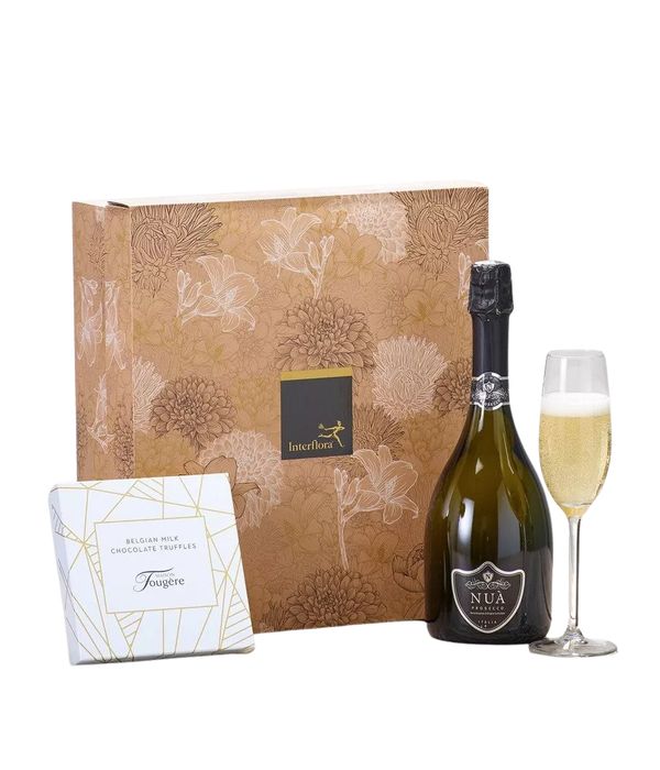 Champagne and Belgian Chocolates Gift Set