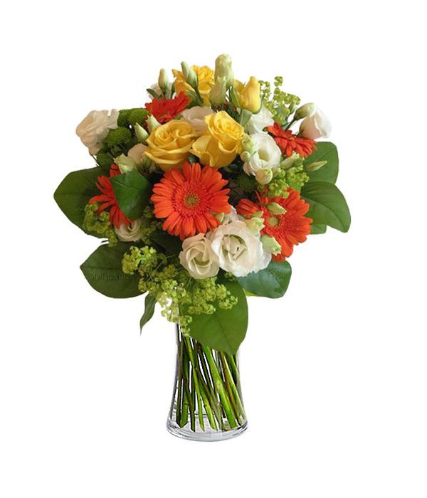 Joyous Bouquet with orange and yellow flowers