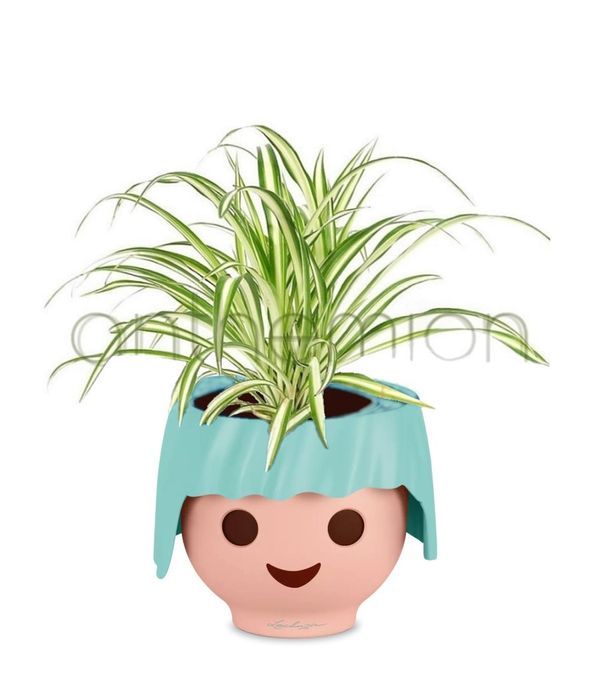 Αυτοποτιζόμενο σιέλ δοχείο playmobil με φυτό