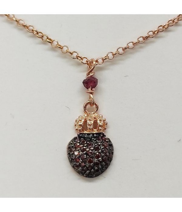 Heart-shaped Pendant with Crown