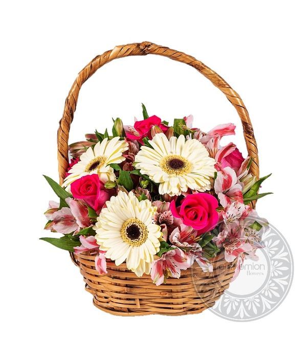 Sweet sentiment Basket arrangement 