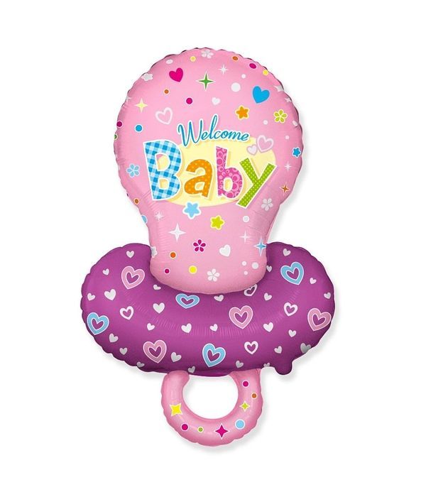 Balloon foli ''welcome baby'' for baby girl