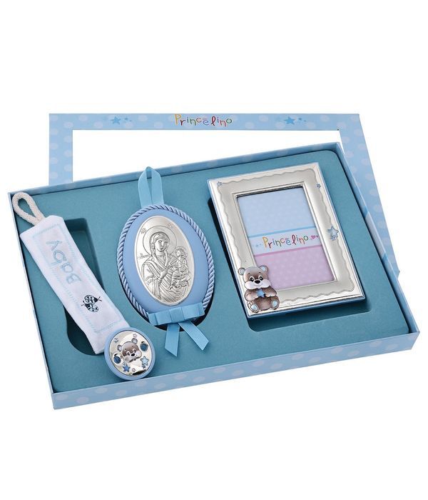 Silver Gift Set for Baby Boy 3pcs