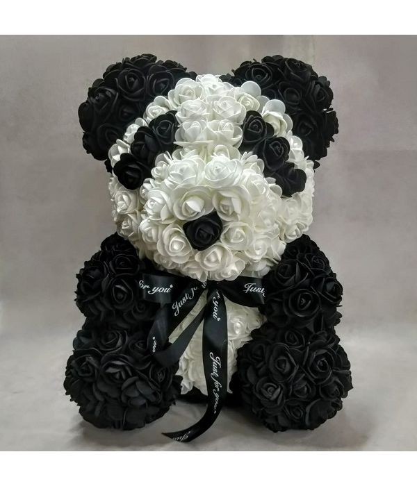 Artificial Rose Teddy bear with heart Anthemionflowers