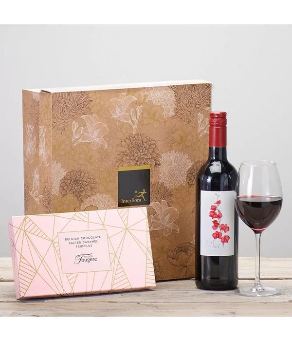Red Wine and Salted Caramel Truffles Gift Set