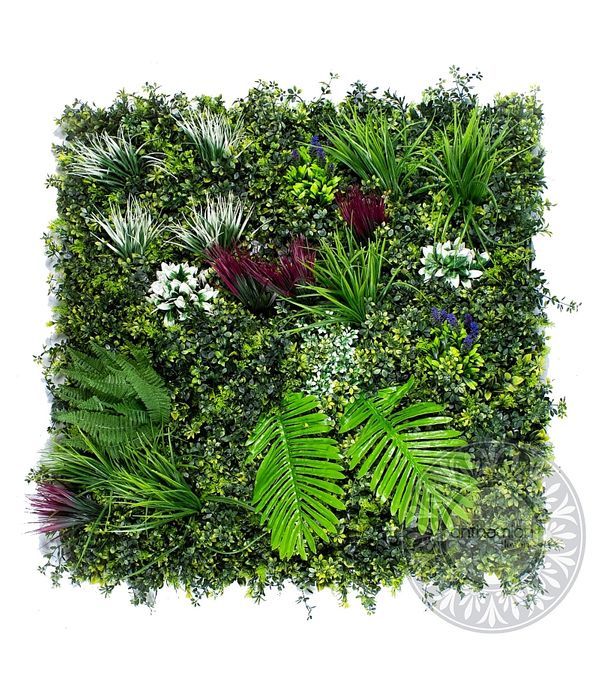 Τεχνητή φυλλωσιά στίπα/φτέρη με λεβάντα 100X100 εκ.