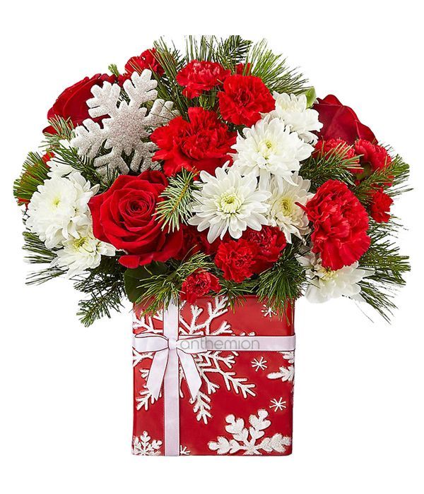 Snowflake holiday bouquet