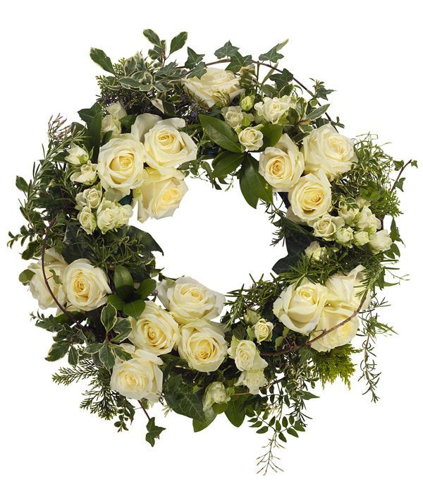 White wreath of joy