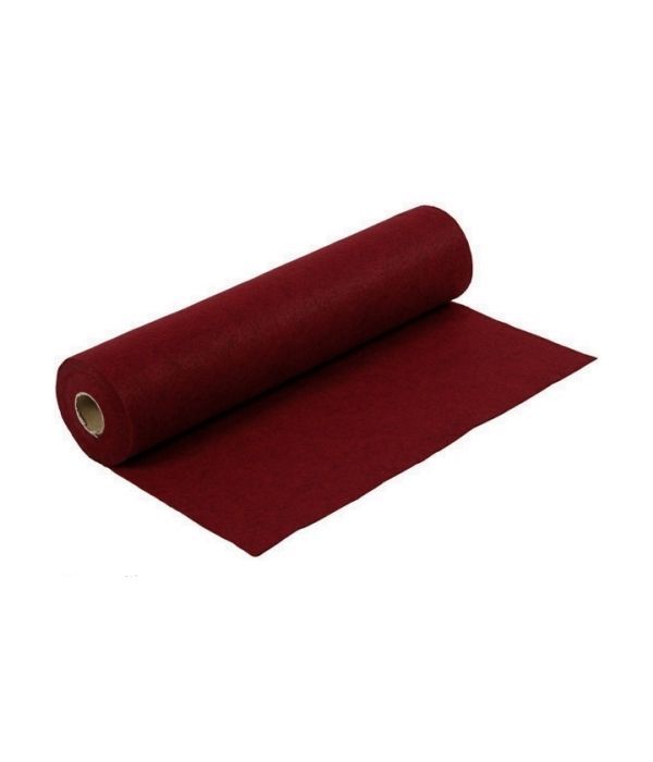 Dark red velvet fabric