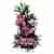 Tall pink and fuchsia arrangement